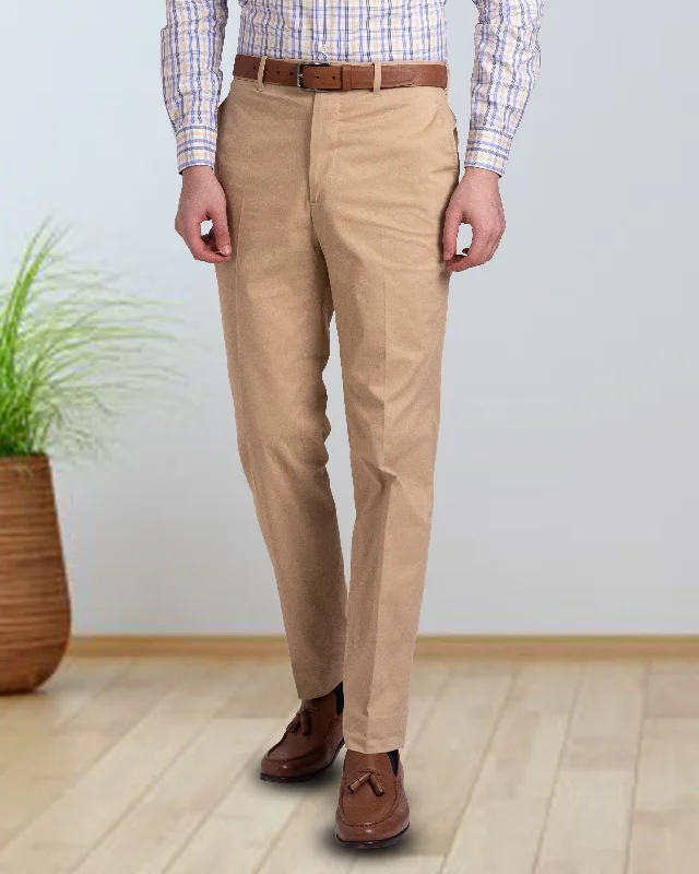 Cargo pants with adjustable cuffs for convenience-Genoa Beige Dress Pant