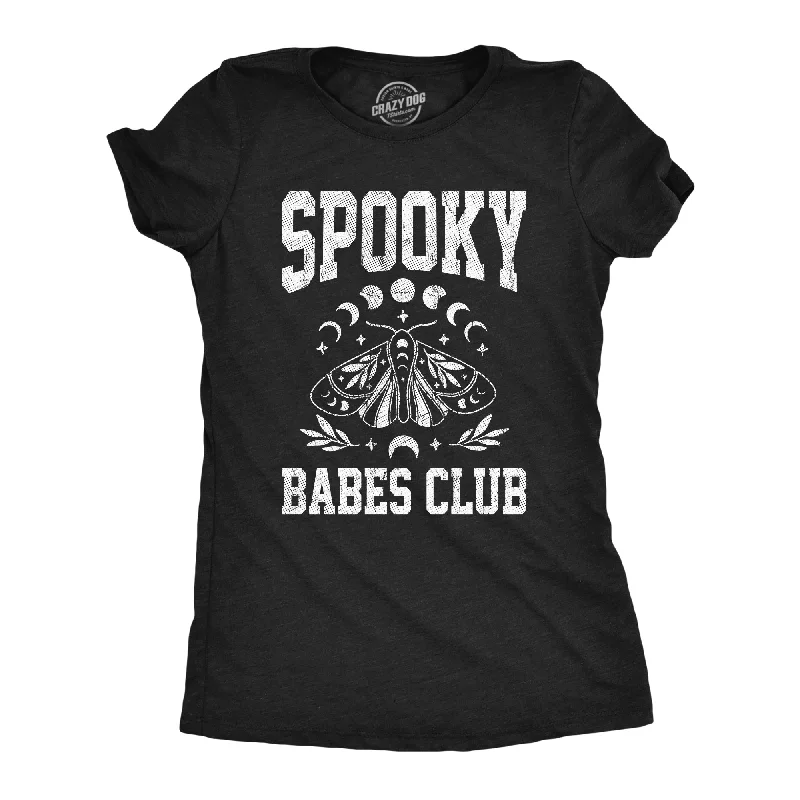 T-shirts with cool animal designs for animal lovers-Spooky Babes Club Women's T Shirt