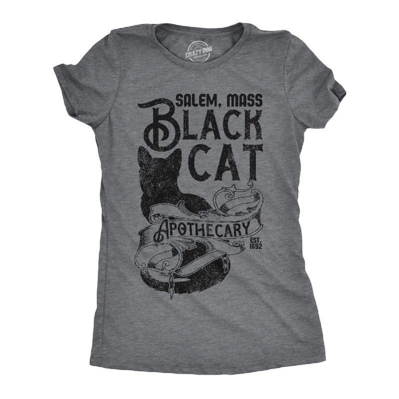 High-performance T-shirts for active lifestyles-Black Cat Apothecary Women's T Shirt