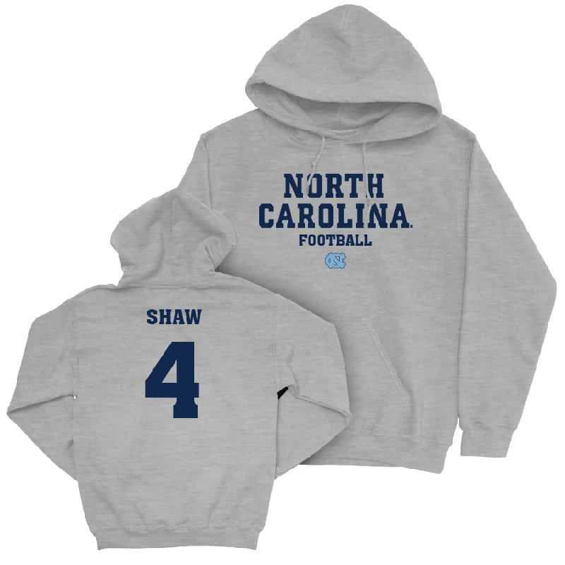 Soft and breathable hoodies for all-day wear-UNC Football Sport Grey Staple Hoodie - Travis Shaw