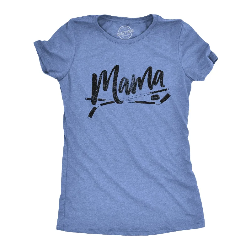 Funny and quirky T-shirts for humor lovers-Hockey Mama Women's T Shirt