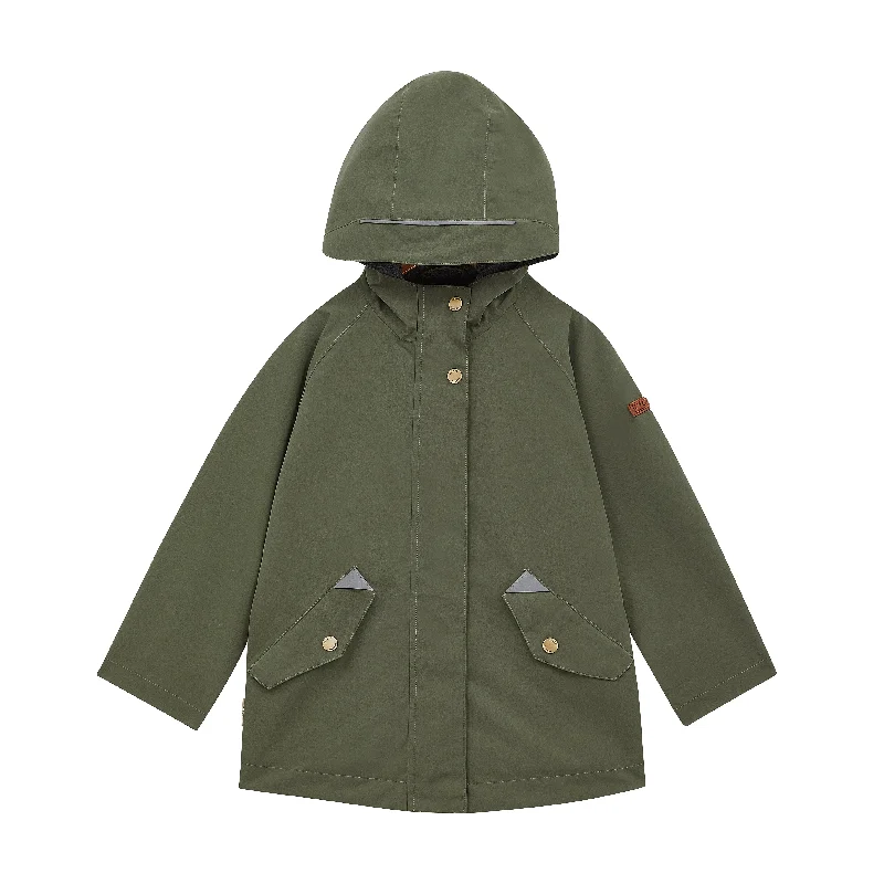 Stylish anorak jackets for trendy looks-Toastie All Season Waterproof Raincoat - Sage Green