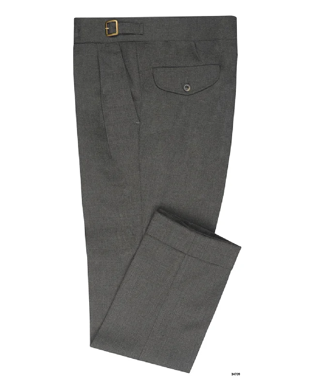 Soft denim pants for relaxed outfits-Holland & Sherry Crispaire Dark Grey Solid