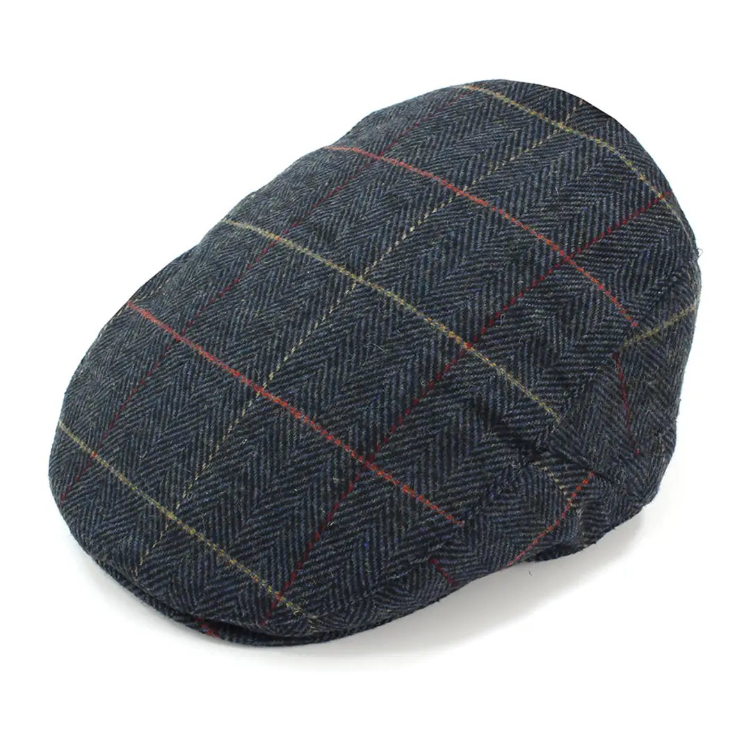 Custom hats for group events and giveaways-British Bag Co. Herringbone Check Flat Cap