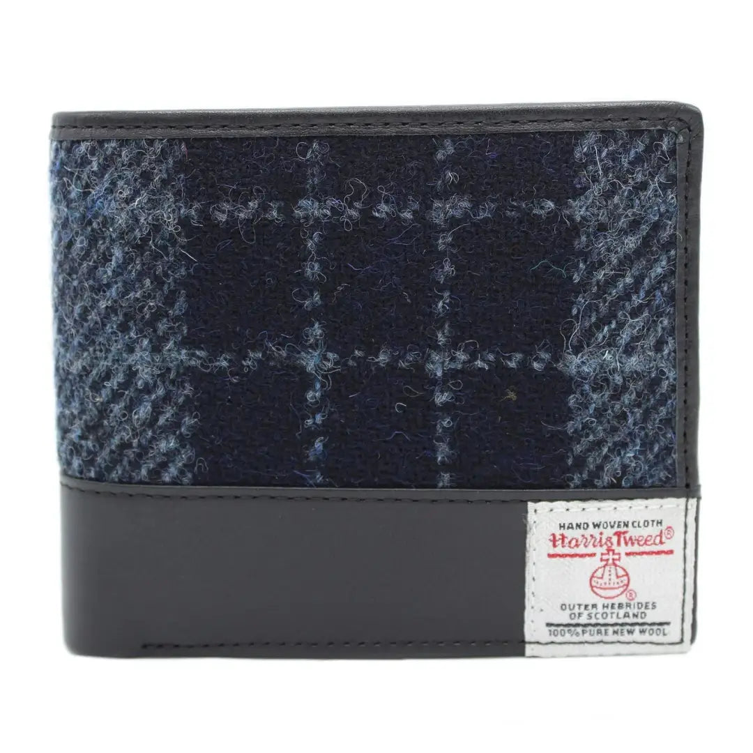 Elegant wide-brim hats for outdoor events-Harris Callum Harris Tweed Leather Wallet