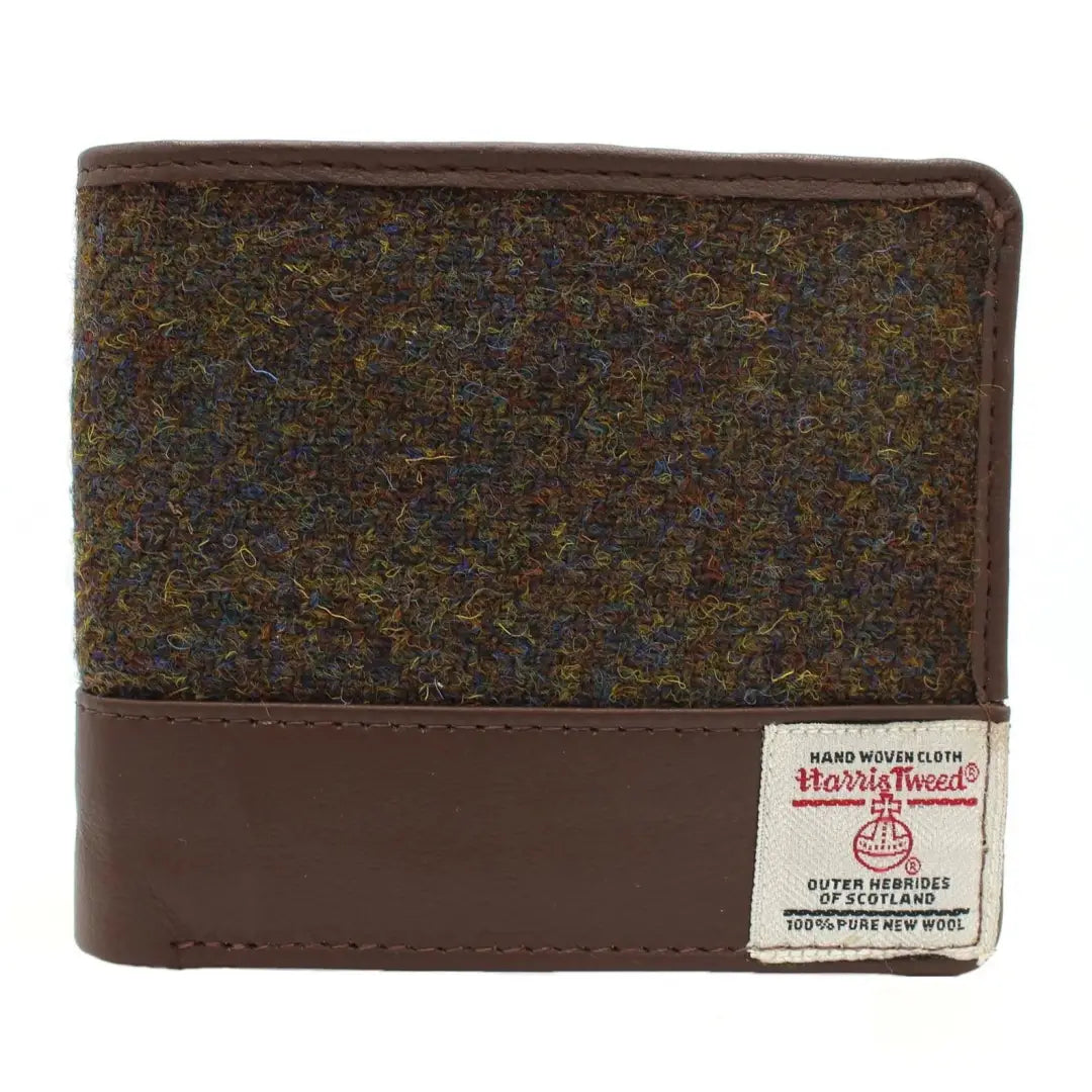 Hats with reflective details for safety during outdoor activities-Harris Callum Harris Tweed Leather Wallet