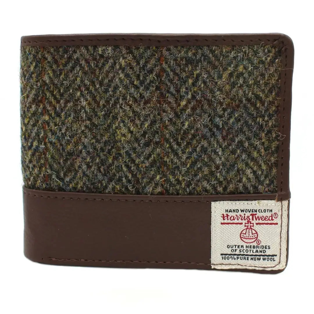 Soft beanies for a cozy, relaxed style-Harris Callum Harris Tweed Leather Wallet