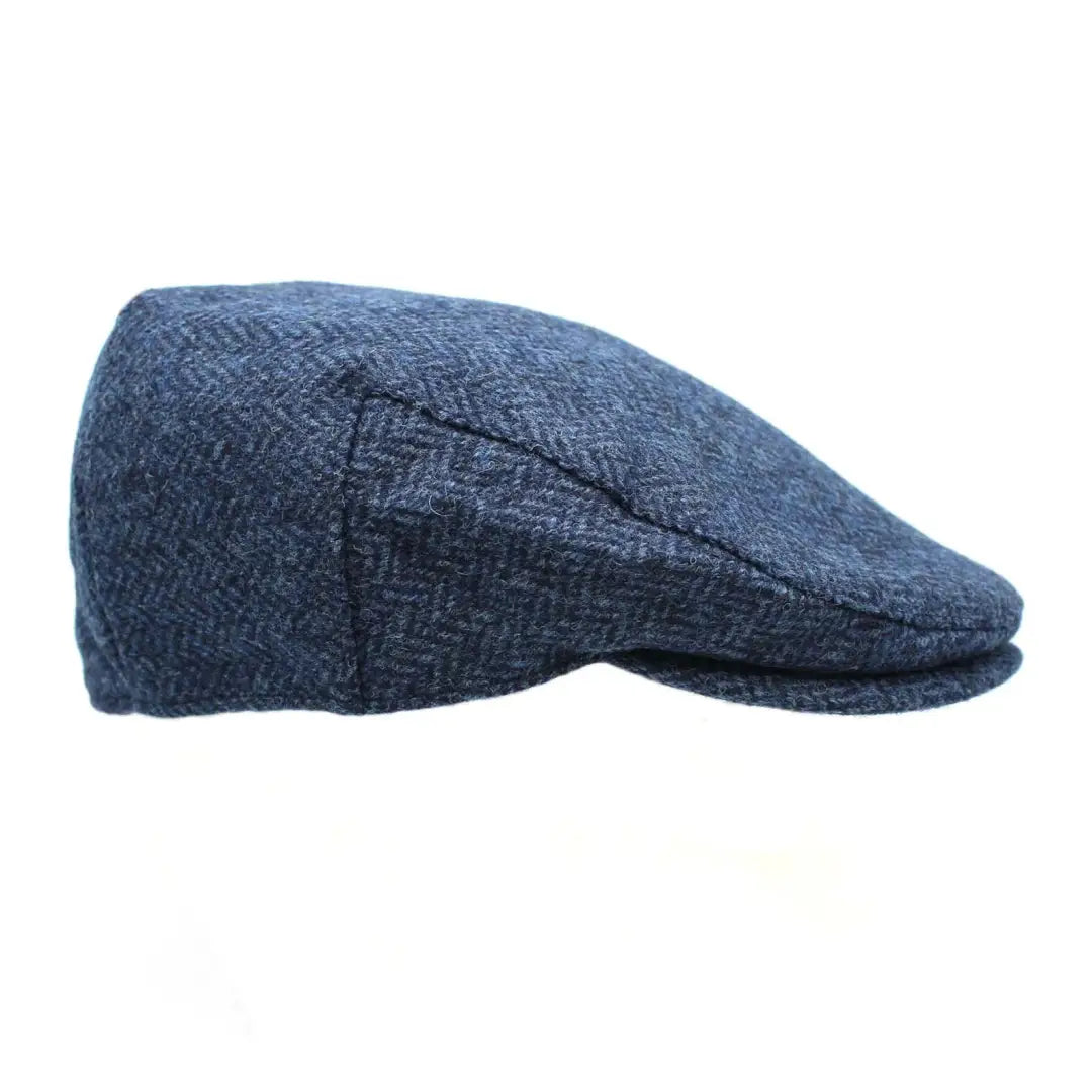 Custom embroidered hats for small businesses-Heather Chapman British Tweed Flat Cap