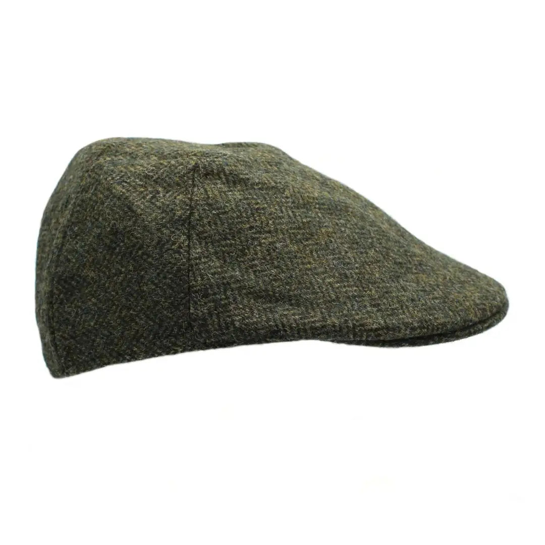 Cozy winter hats with earmuffs for extra warmth-Heather Exeter British Wool Tweed Duckbill Cap