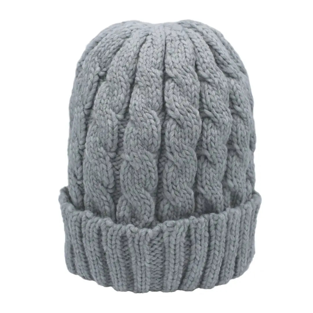 High-quality wool hats for fashion-forward looks-Heather Jenny Cable Knit Beanie Hat