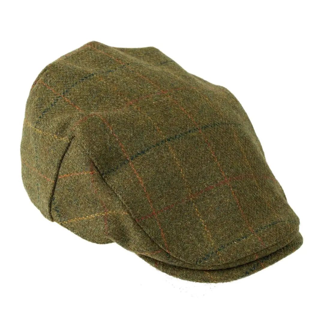 Simple and sleek hats for minimalist style-Heather Kinloch Waterproof British Tweed Flat Cap