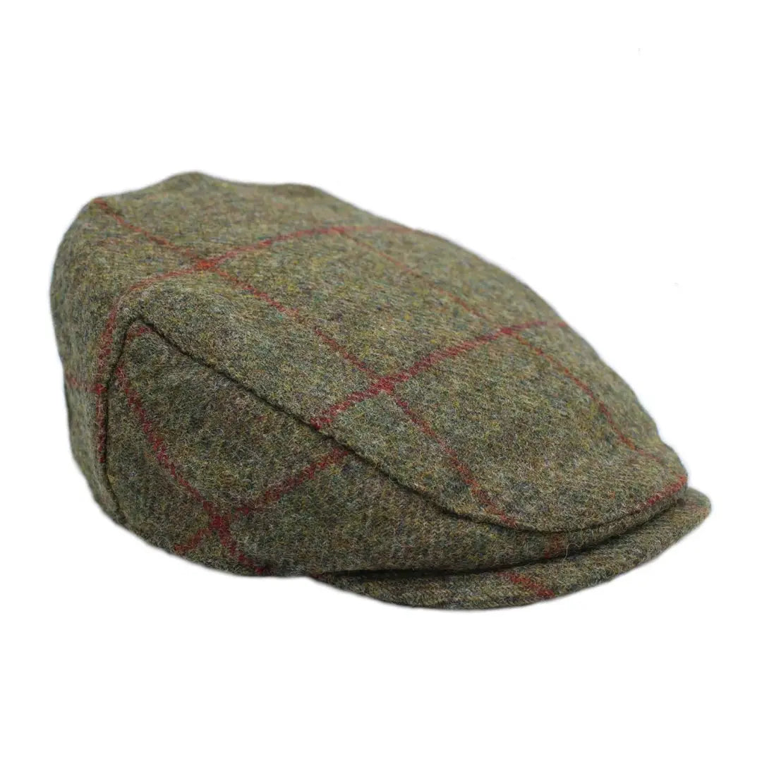 Custom hats with motivational quotes for inspiration-Heather Kinloch Waterproof British Tweed Flat Cap