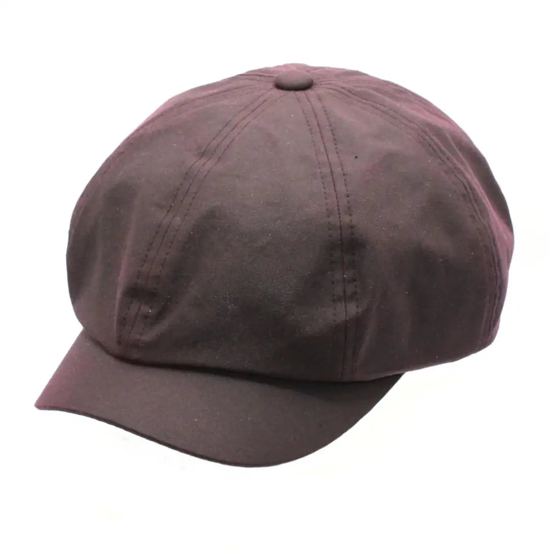 Custom hats for sports fans and supporters-Heather Portree Wax Newsboy Cap