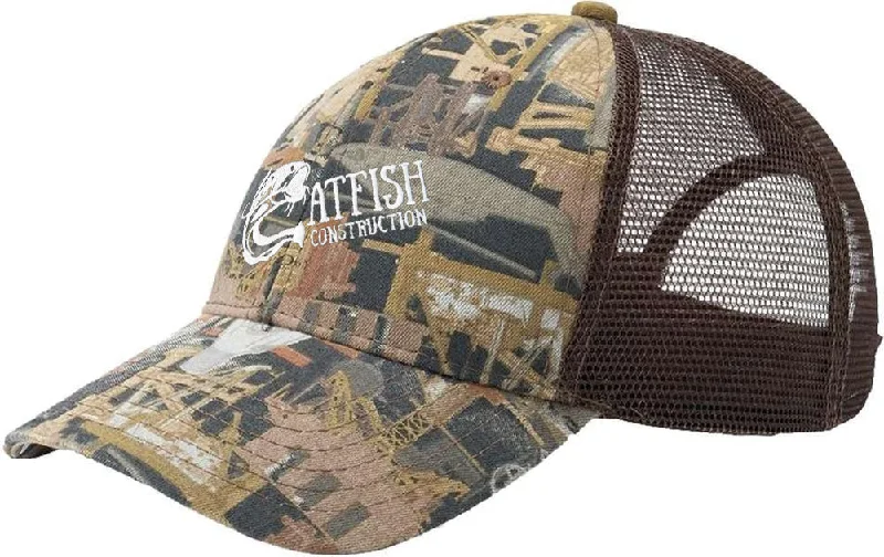 Fashionable mesh-back caps for casual style-Kati Oilfield Camo Mesh-Back Cap