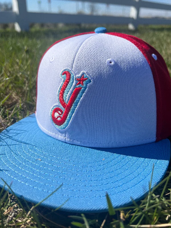 Custom hats for group events and giveaways-Official On-Field Away Cap