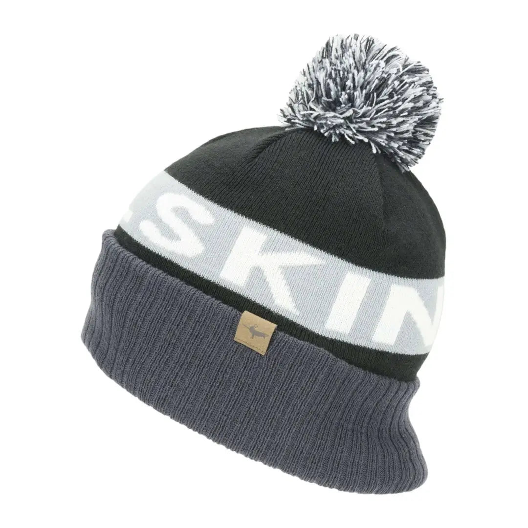 Comfortable hats with moisture-wicking fabric-Sealskinz Foulden Bobble Hat